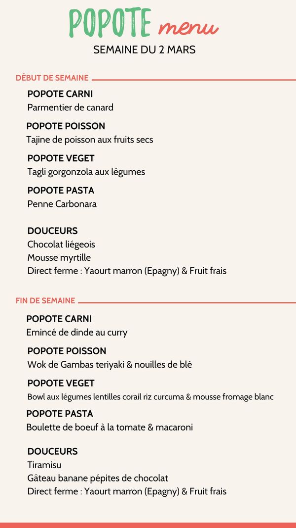 Menu plateaux repas annecy semaine 2 mars 2026