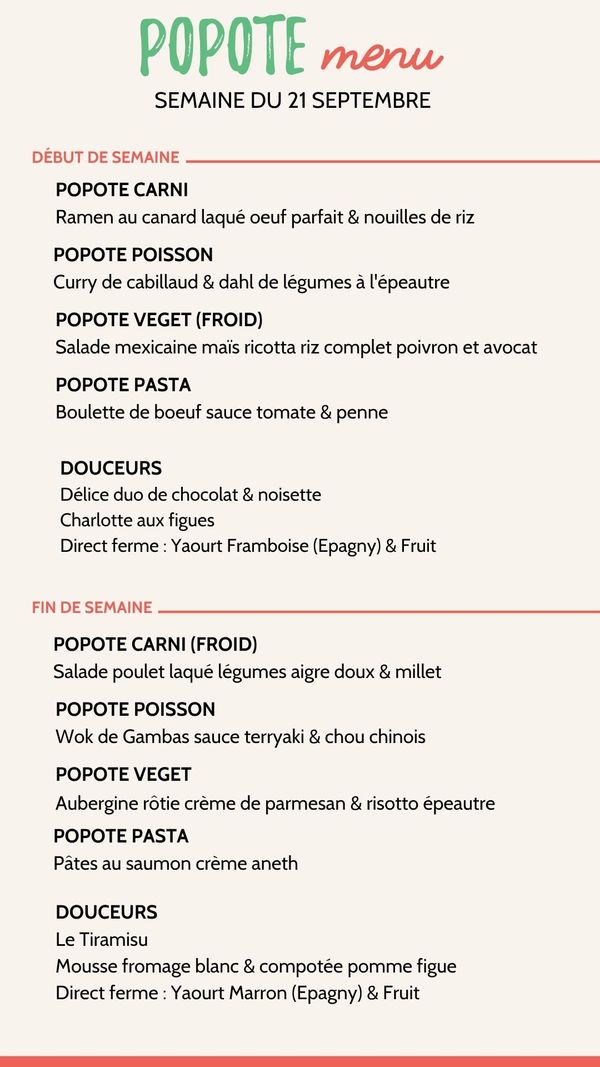 Menu plateaux repas annecy semaine 21 sept 2026