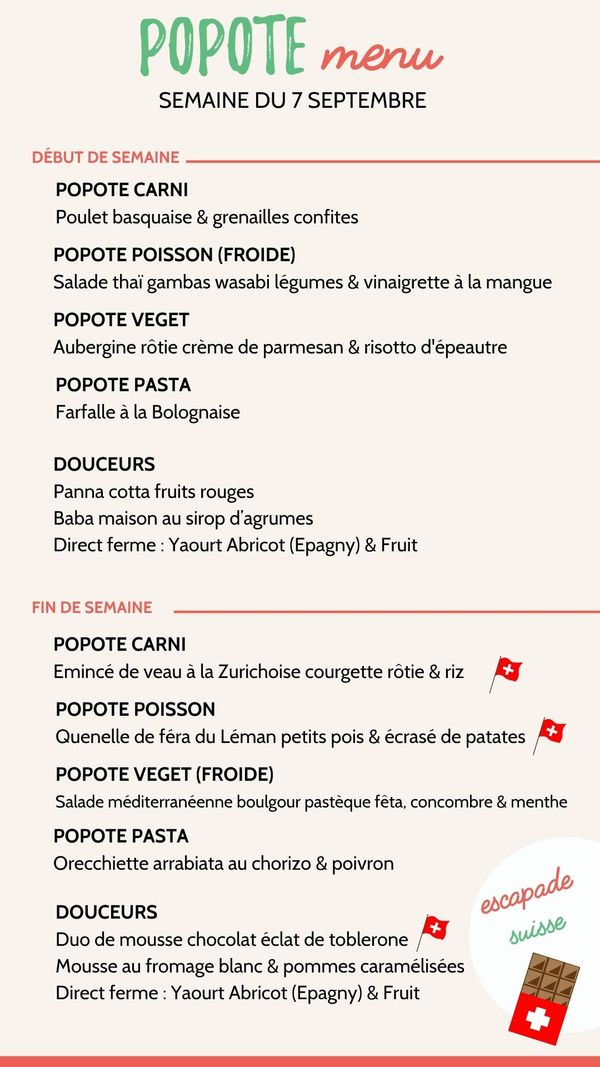 Menu plateaux repas annecy semaine 7 sept 2026